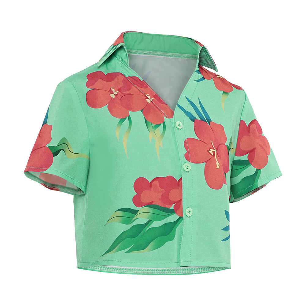 Kinder Junger Abby Saja grün Shirt K-Pop: Demon Hunters Saja Boys Abby Cosplay Outfits