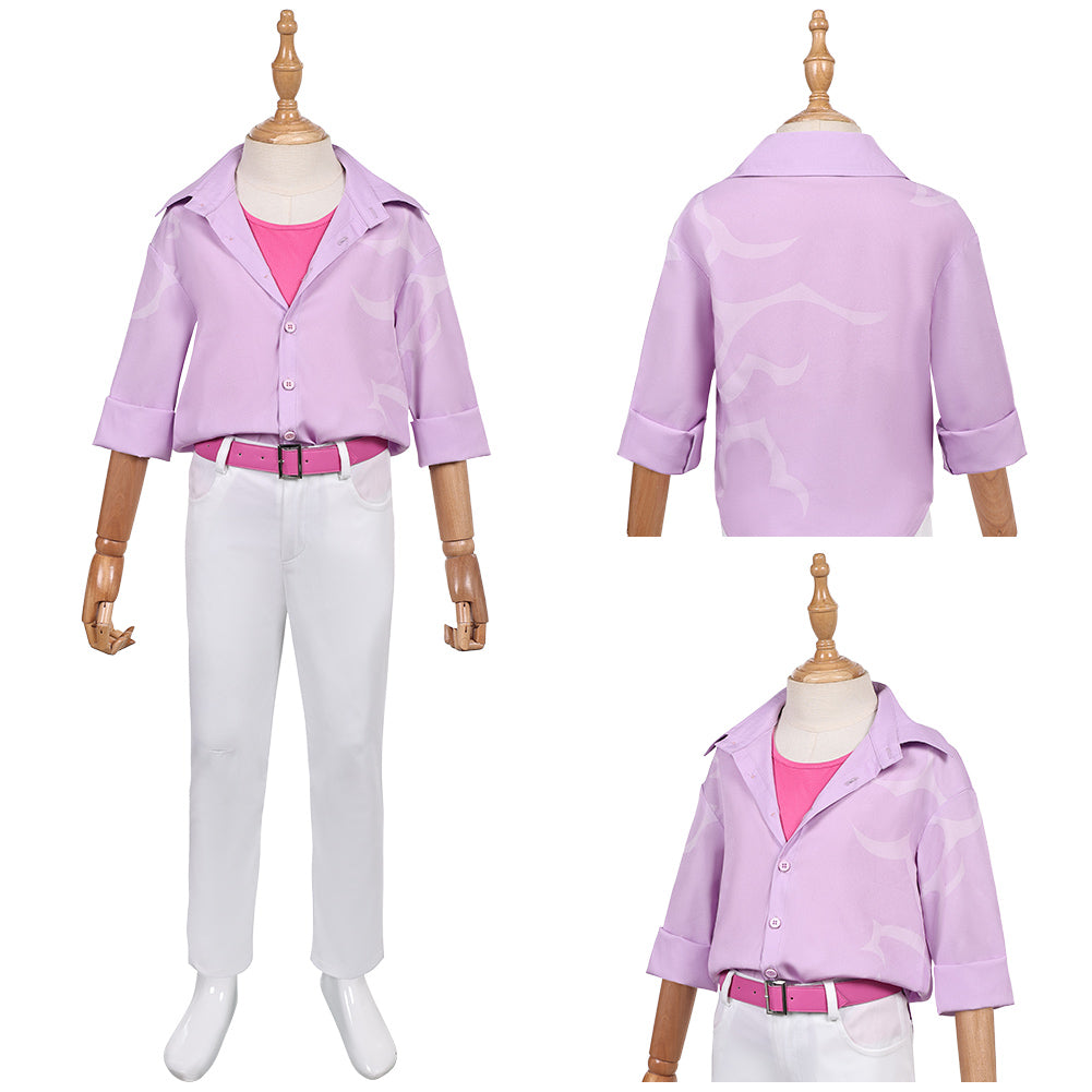 Kinder Junger Jinu Saja rosa Kostüm K-Pop: Demon Hunters Saja Boys Jinu Cosplay Outfits
