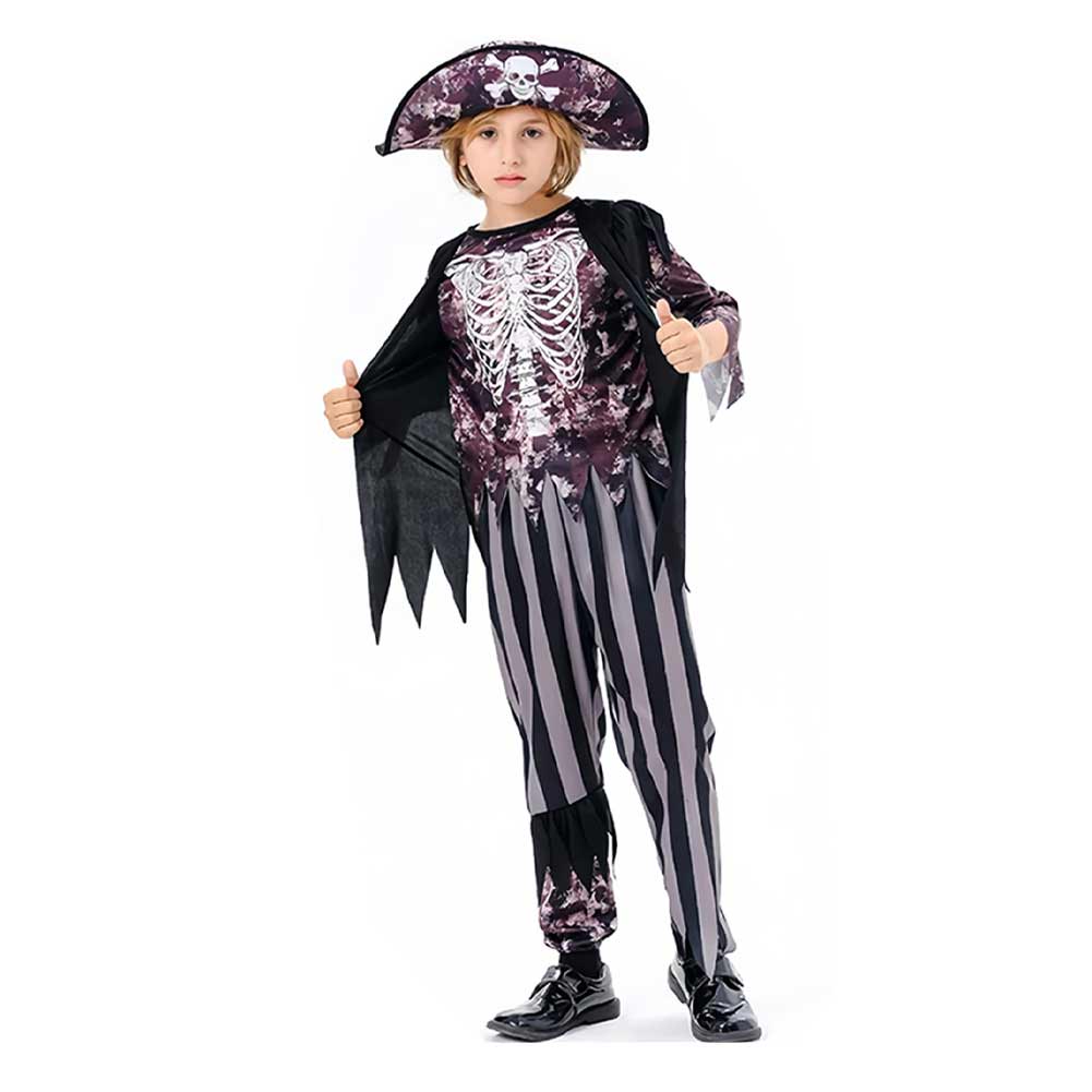 Kinder Karibik Piraten Cosplay Kostüm Outfits Halloween Karneval Anzug