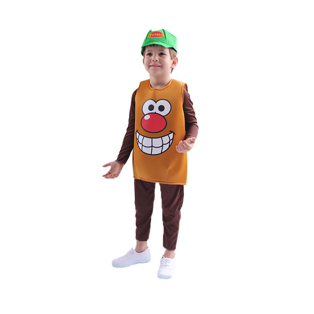Kinder Kartoffel Cosplay Kostüm Outfits Halloween Karneval Anzug