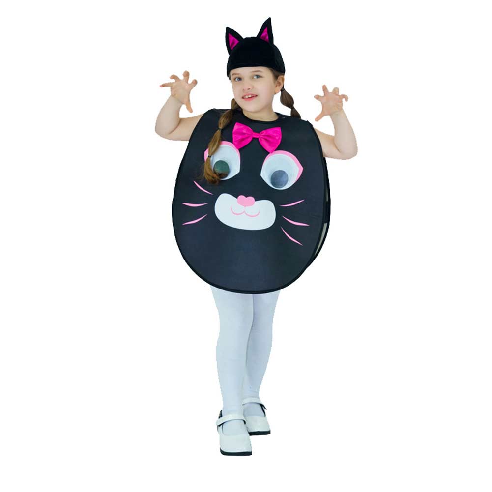 Kinder Katze Cosplay Kostüm Outfits Halloween Karneval Anzug