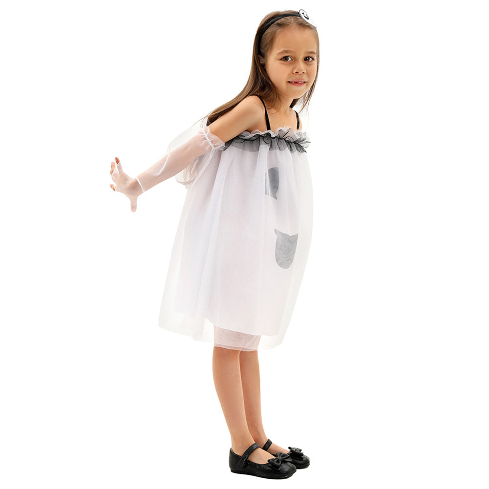 Kinder Kleid Gespenst Mädchen Cosplay Kostüm Outfits Halloween Karneval Anzug