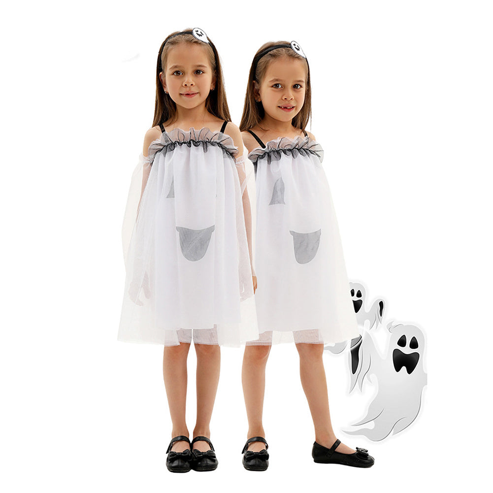 Kinder Kleid Gespenst Mädchen Cosplay Kostüm Outfits Halloween Karneval Anzug