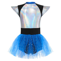 Kinder Mädchen Ballettkleid Alien Cosplay Kostüm Outfits Halloween Karneval Anzug