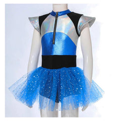 Kinder Mädchen Ballettkleid Alien Cosplay Kostüm Outfits Halloween Karneval Anzug