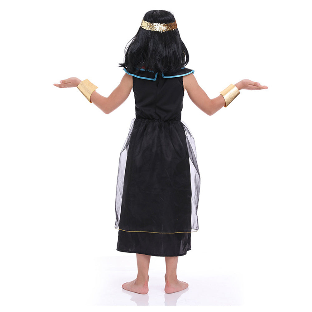 Kinder Mädchen Cosplay Kostüm Outfits Halloween Karneval Anzug Ägyptische Königin