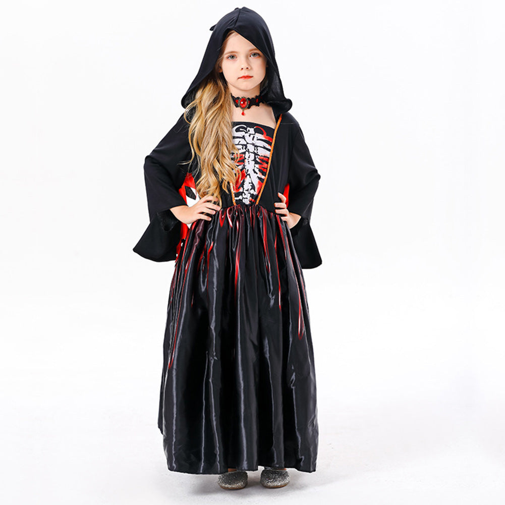 Kinder Mädchen Cosplay Kostüm Outfits Halloween Karneval Anzug Hexe