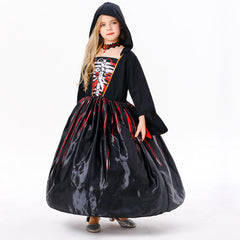 Kinder Mädchen Cosplay Kostüm Outfits Halloween Karneval Anzug Hexe