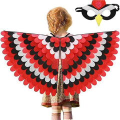 Kinder Mädchen Cosplay Kostüm Outfits Halloween Karneval Anzug Thanksgiving Türkei Dekoration Flügel Mantel