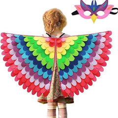 Kinder Mädchen Cosplay Kostüm Outfits Halloween Karneval Anzug Thanksgiving Türkei Dekoration Flügel Mantel