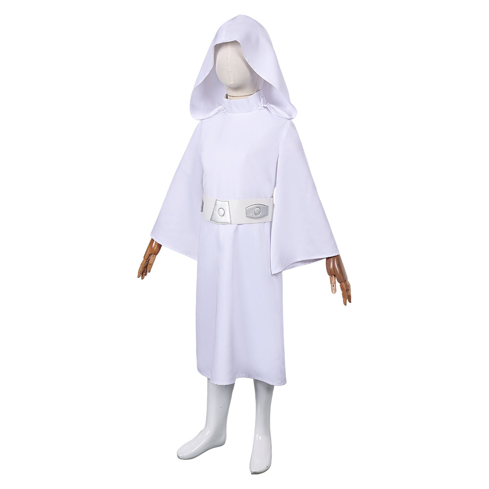 Kinder Mädchen Cosplay Prinzessin Leia Kostüm Outfits 