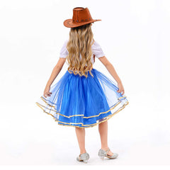 Kinder Mädchen Cowgirls Rock Cosplay Kostüm Outfits Halloween Karneval Anzug