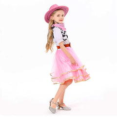 Kinder Mädchen Cowgirls Rock Cosplay Kostüm Outfits Halloween Karneval Anzug