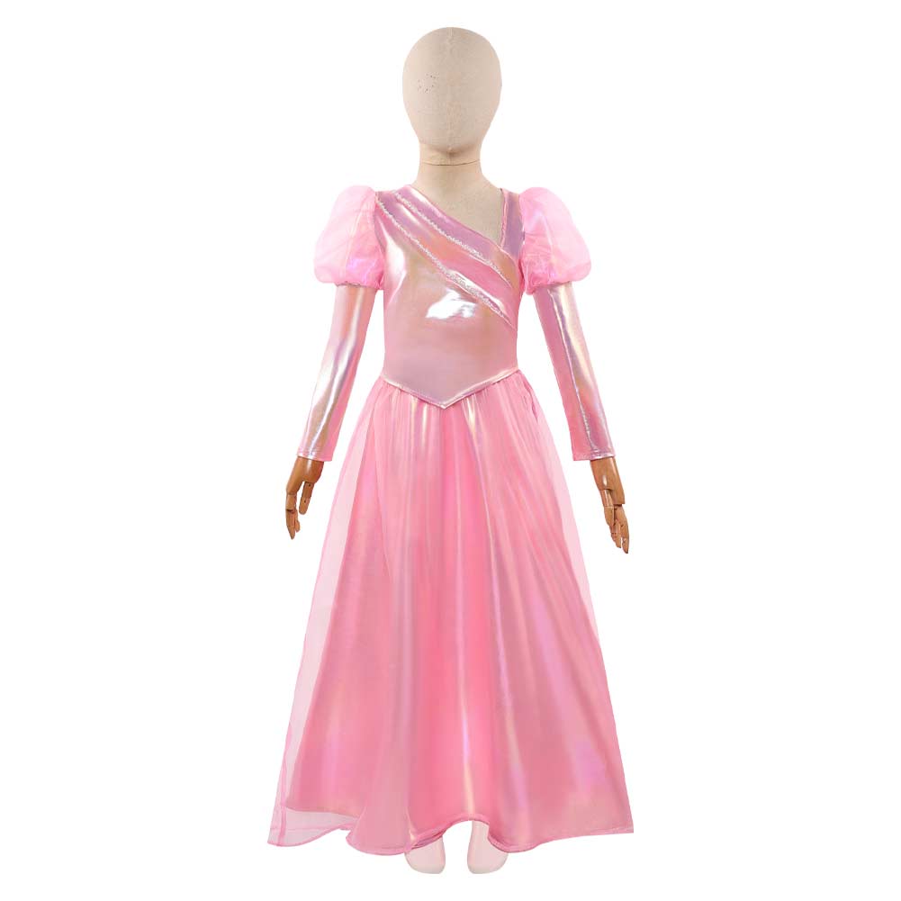 Kinder Mädchen Glinda rosa Kleid Wicked for Good Cosplay Outfits	