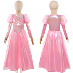Kinder Mädchen Glinda rosa Kleid Wicked for Good Cosplay Outfits	