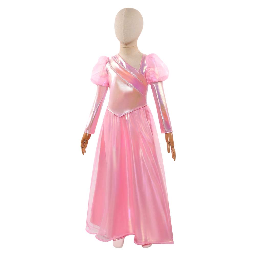 Kinder Mädchen Glinda rosa Kleid Wicked for Good Cosplay Outfits	