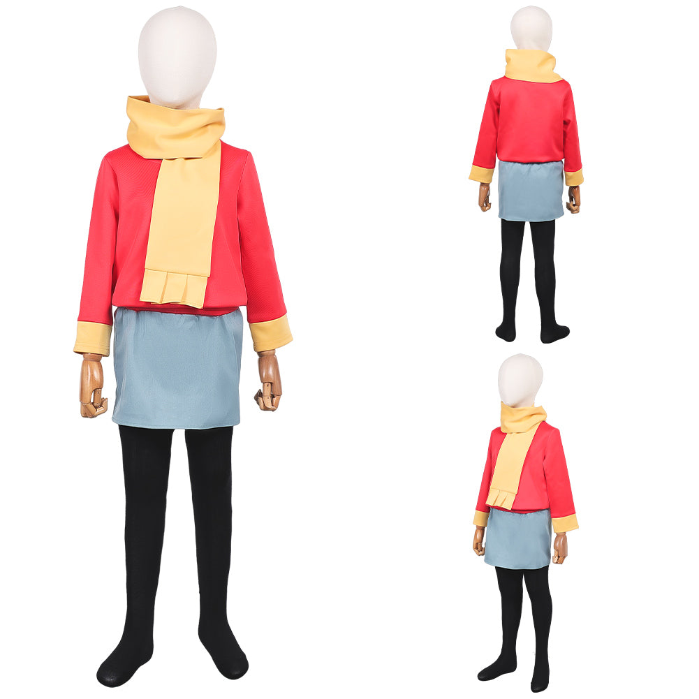 Kinder Mädchen Hilda Kostüm Cosplay Outfits
