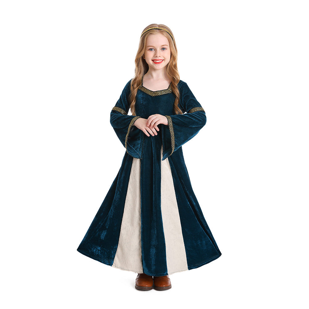 Kinder Mädchen Hofkleid Cosplay Kostüm Outfits Halloween Karneval Anzug