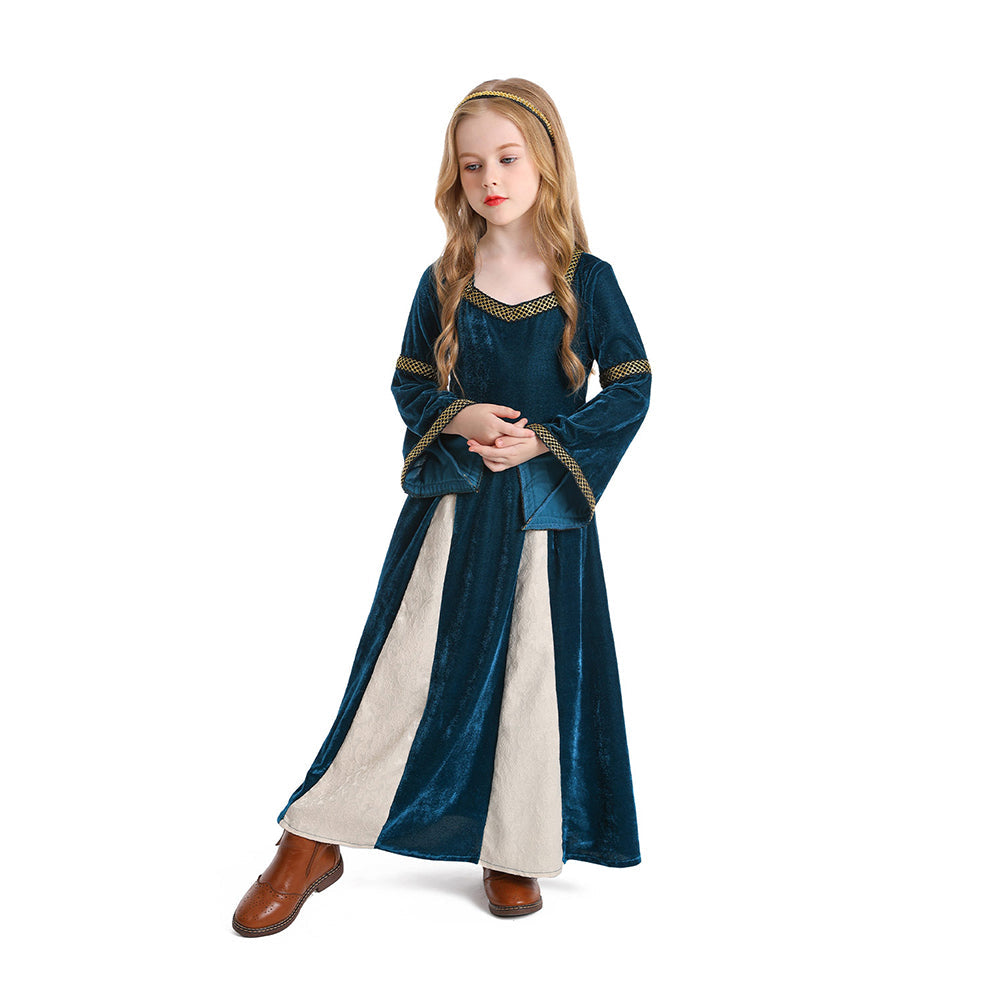 Kinder Mädchen Hofkleid Cosplay Kostüm Outfits Halloween Karneval Anzug