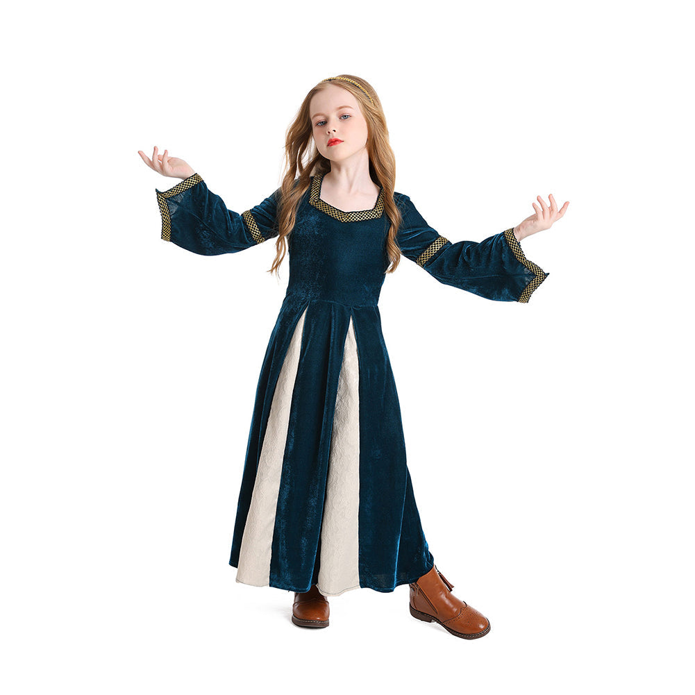 Kinder Mädchen Hofkleid Cosplay Kostüm Outfits Halloween Karneval Anzug