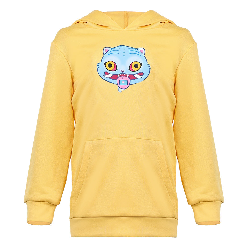Kinder Mädchen Huntrix Zoey gelb Hoodie K-Pop: Demon Hunters Zoey Cosplay Outfits