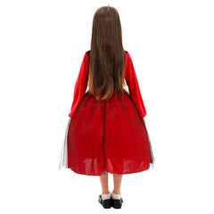 Kinder Mädchen Kleid Cosplay Kostüm Outfits Halloween Karneval Anzug Halloween Tag der Toten Skelett Maske