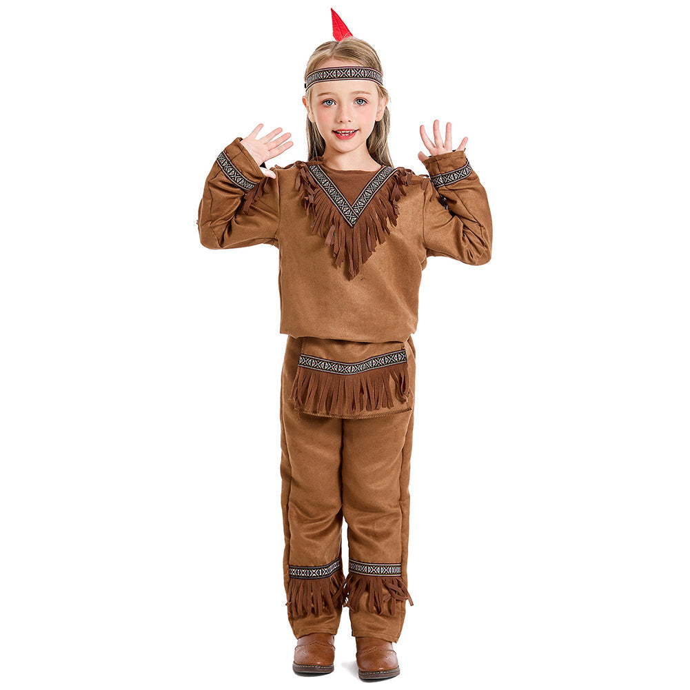 Kinder Mädchen Kleid Cosplay Kostüm Outfits Halloween Karneval Anzug Indisch