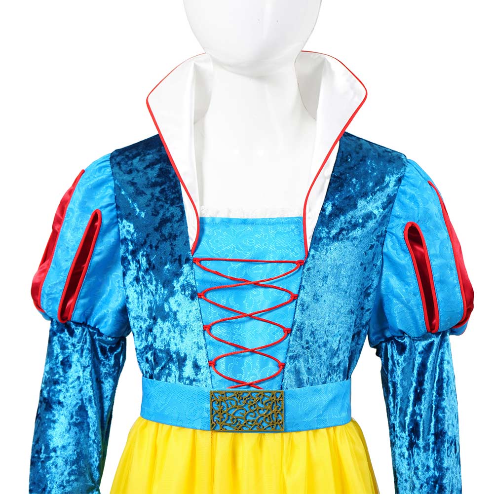 Kinder Mädchen Kleid Cosplay Kostüm Outfits Halloween Karneval Anzug Schneewittchen