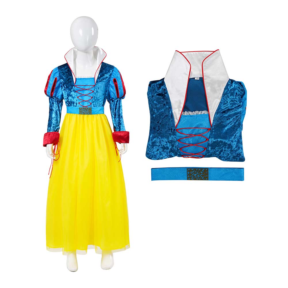 Kinder Mädchen Kleid Cosplay Kostüm Outfits Halloween Karneval Anzug Schneewittchen