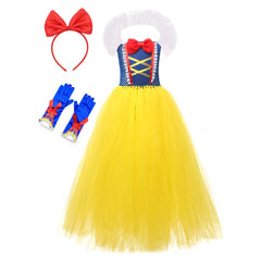 kinder Mädchen Kleid Cosplay Kostüm prinzessin kostüm Outfits Halloween Karneval Anzug Schneewittchen