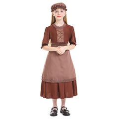 Kinder Mädchen Kleid Maid kolonial Mädchen Cosplay Kostüm Outfits Halloween Karneval Anzug