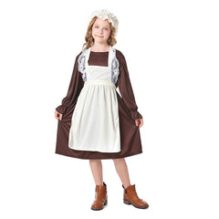 Kinder Mädchen Mittelalterliche Europäische Koloniale Alte Dame Cosplay Kostüm Outfits Halloween Karneval Anzug