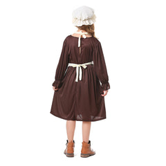 Kinder Mädchen Mittelalterliche Europäische Koloniale Alte Dame Cosplay Kostüm Outfits Halloween Karneval Anzug