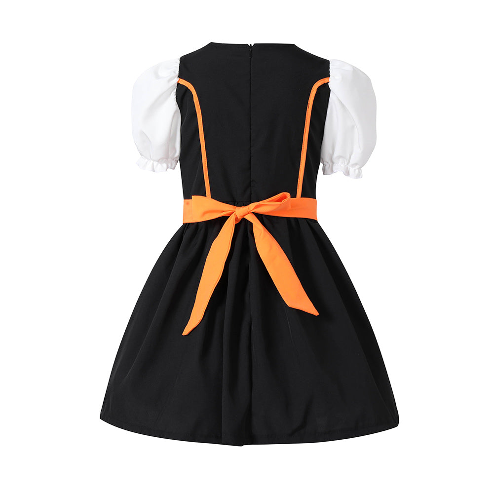 Kinder Mädchen Oktoberfest Kleid Cosplay Kostüm Outfits Halloween Karneval Anzug Bierfest Dienstmädchen Kleid