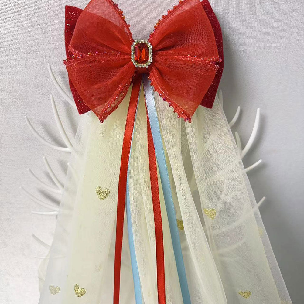 Kinder Mädchen Schneeweißchen Mesh-Haarspange