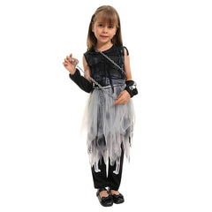 Kinder Mädchen Tod Kleid Cosplay Kostüm Outfits Halloween Karneval Anzug