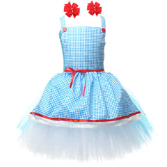 Kinder Mädchen tutu Kleid Cosplay Kostüm Outfits Halloween Karneval Anzug Dorothy Gale Der Zauberer von OZ