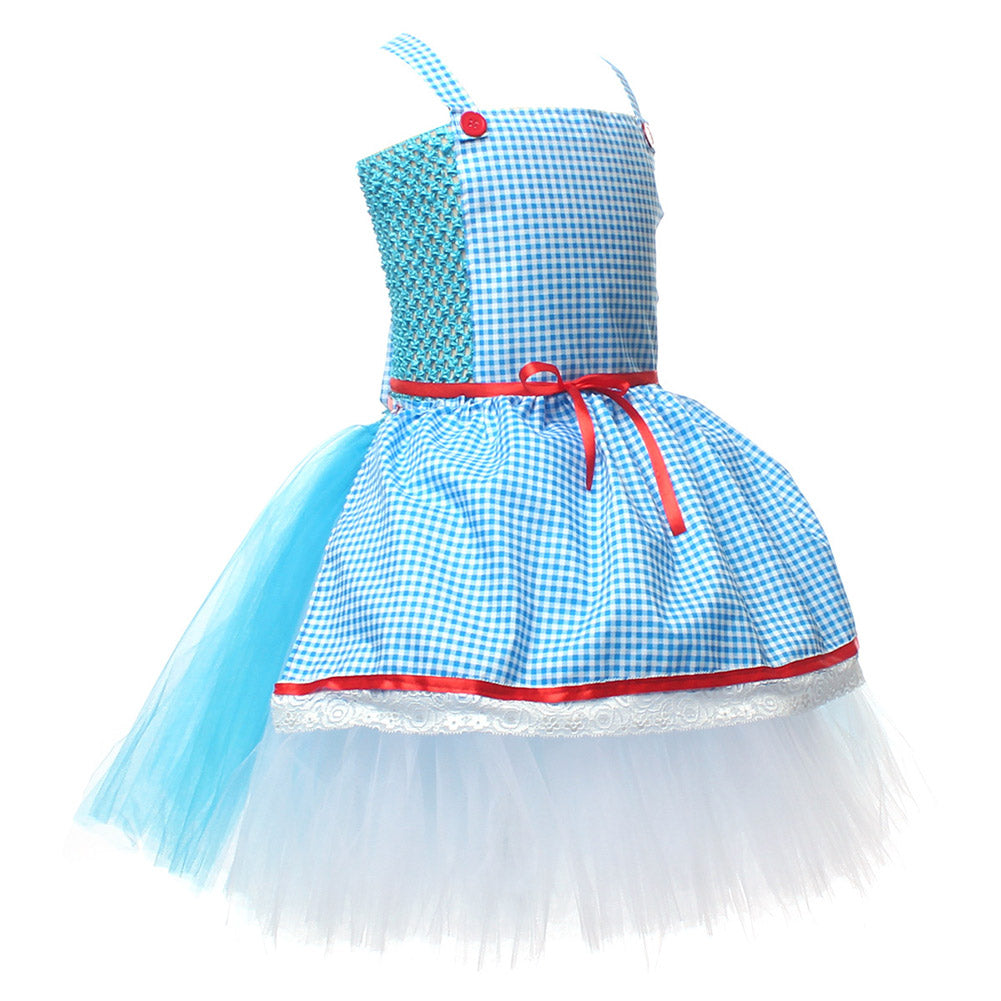 Kinder Mädchen tutu Kleid Cosplay Kostüm Outfits Halloween Karneval Anzug Dorothy Gale Der Zauberer von OZ