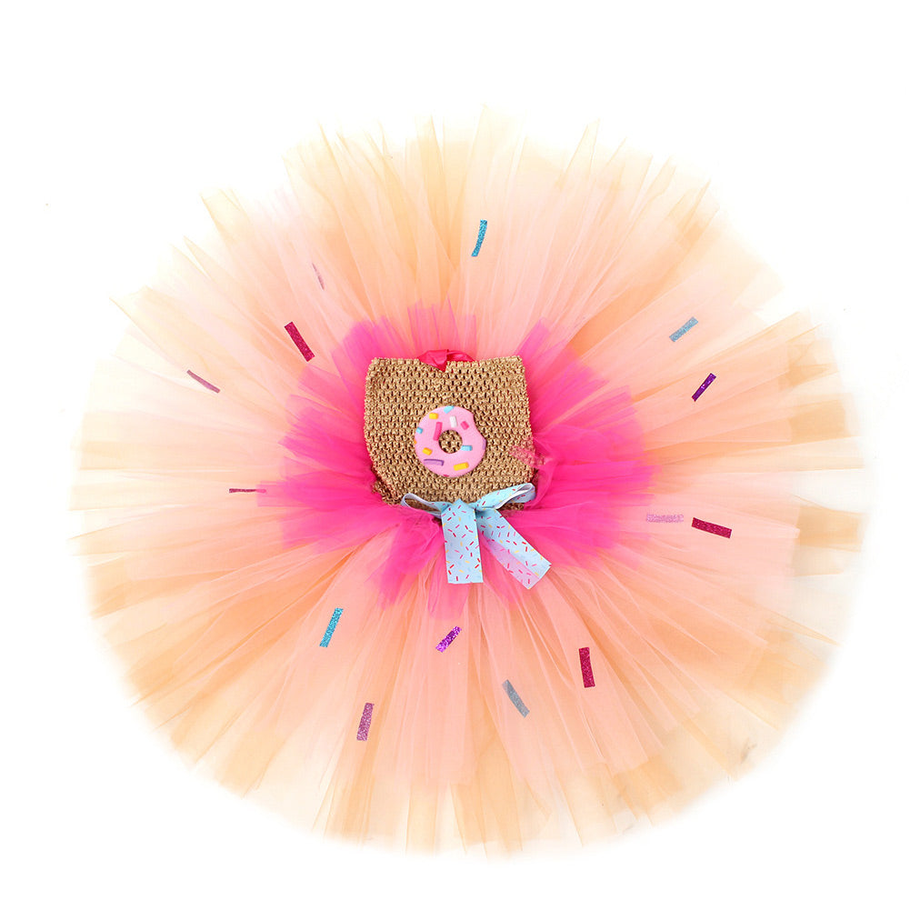 Kinder Mädchen tutu Kleid Cosplay Kostüm Outfits Halloween Karneval Anzug Sweet Donut