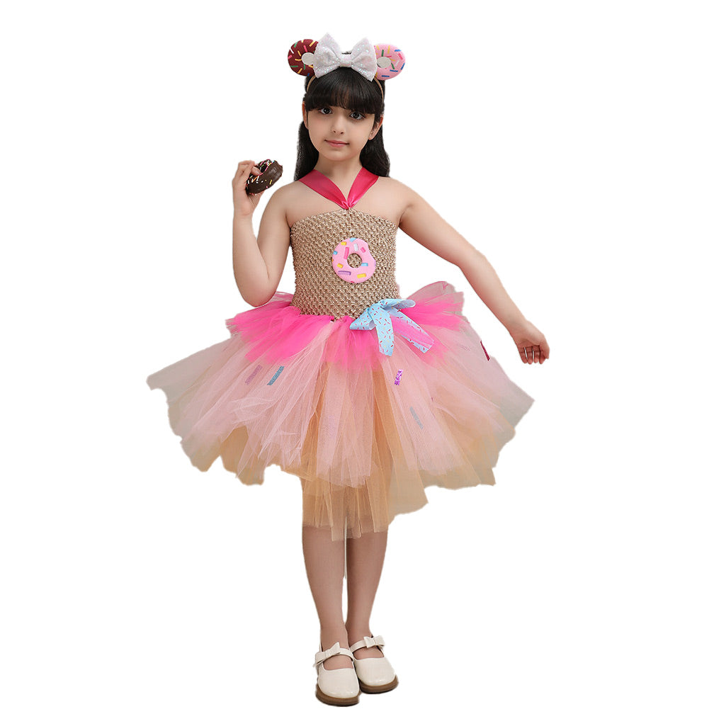 Kinder Mädchen tutu Kleid Cosplay Kostüm Outfits Halloween Karneval Anzug Sweet Donut
