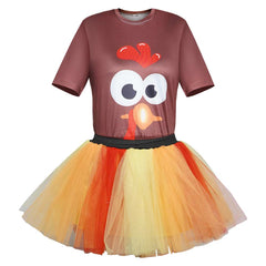 Kinder Mädchen tutu Kleid Thanksgiving Cosplay Kostüm Outfits Halloween Karneval Anzug Türkenkleid