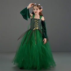 Kinder Mädchen Wald Elf tutu Kleid Cosplay Kostüm Kostüme Halloween Karneval Anzug