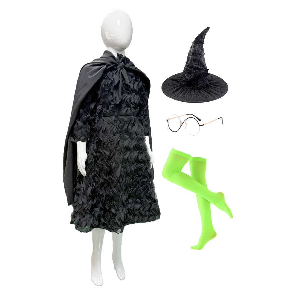 Kinder Mädchen wiked Elphaba Wicked Cosplay Kostüm Outfits Halloween Karneval Anzug