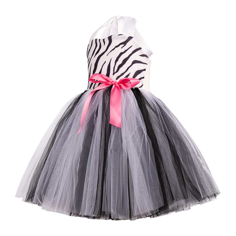 Kinder Mädchen Zebra tutu Kleid Cosplay Kostüm Outfits Halloween Karneval Anzug