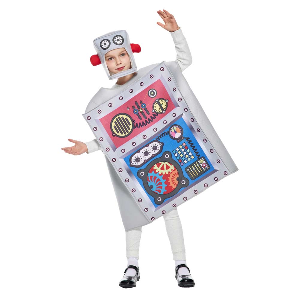 Kinder Performance Roboter Cosplay Kostüm Outfits Halloween Karneval Anzug