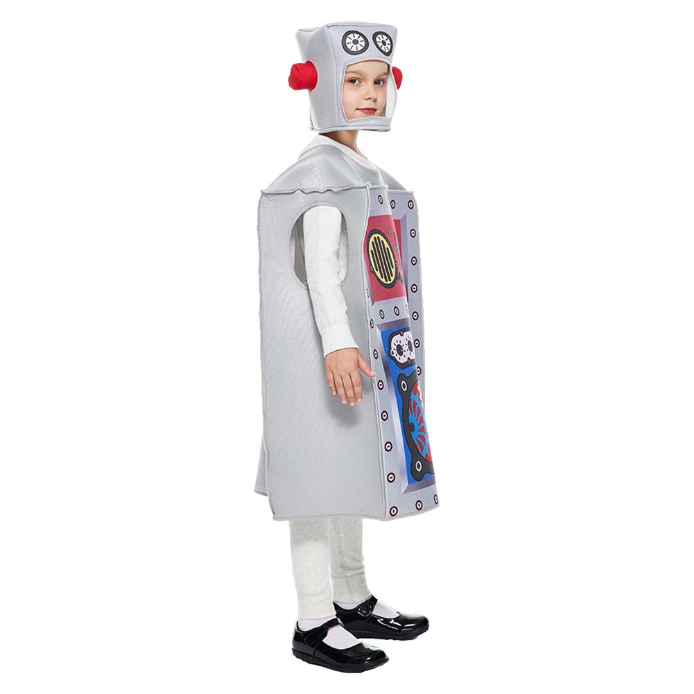 Kinder Performance Roboter Cosplay Kostüm Outfits Halloween Karneval Anzug