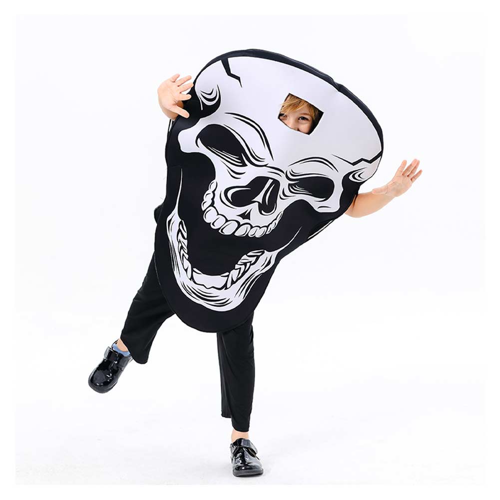 Kinder Totenkopf Cosplay Kostüm Outfits Halloween Karneval Anzug