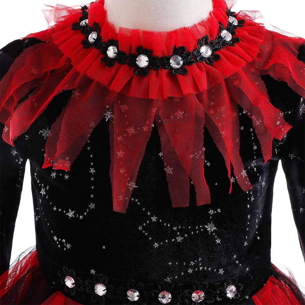 Kinder Vampirhexe Cosplay Kinderkleidung Performance Kleid Cosplay Kostüm Outfits Halloween Karneval Anzug