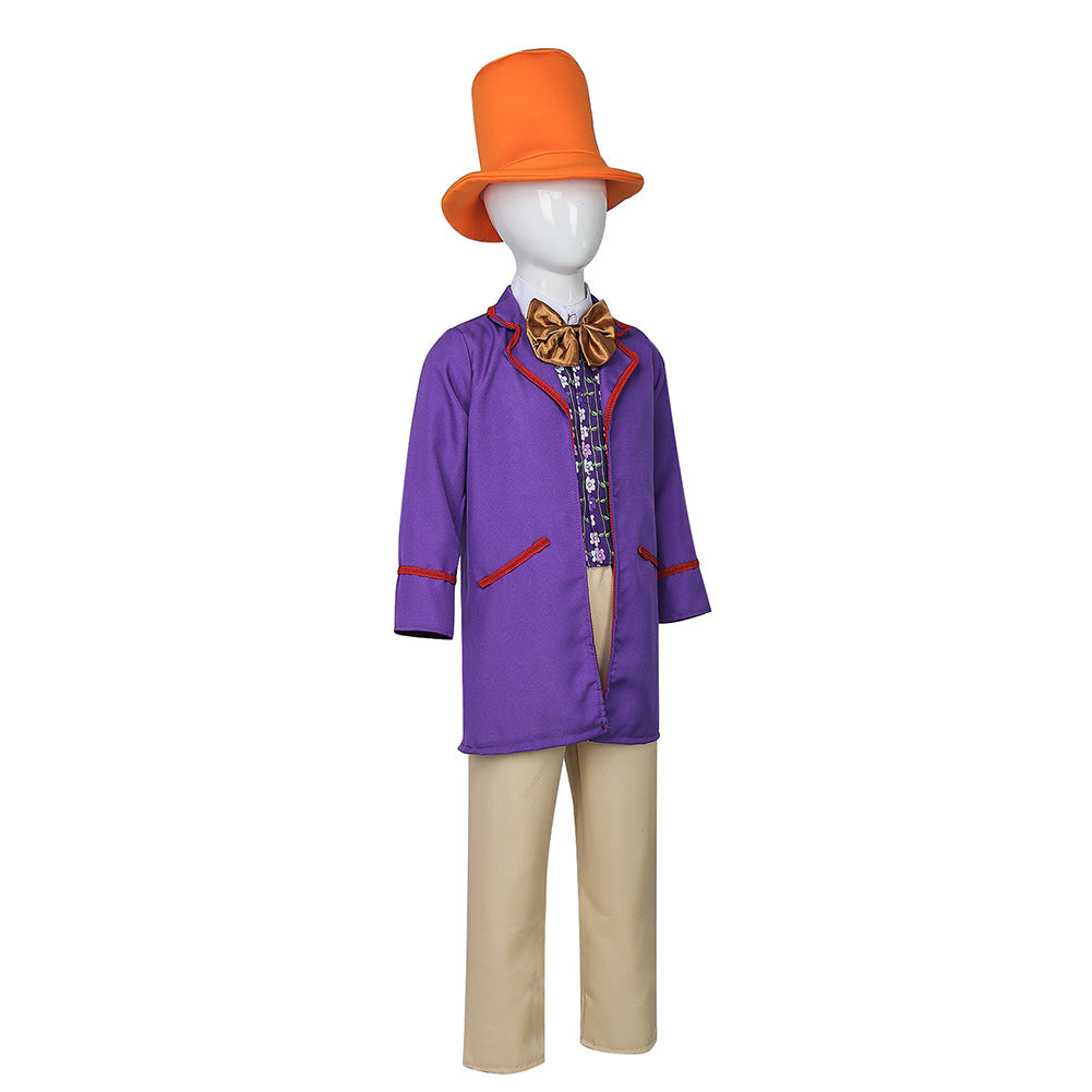 Kinder Wonka Cosplay Kostüm Outfits Halloween Karneval Anzug