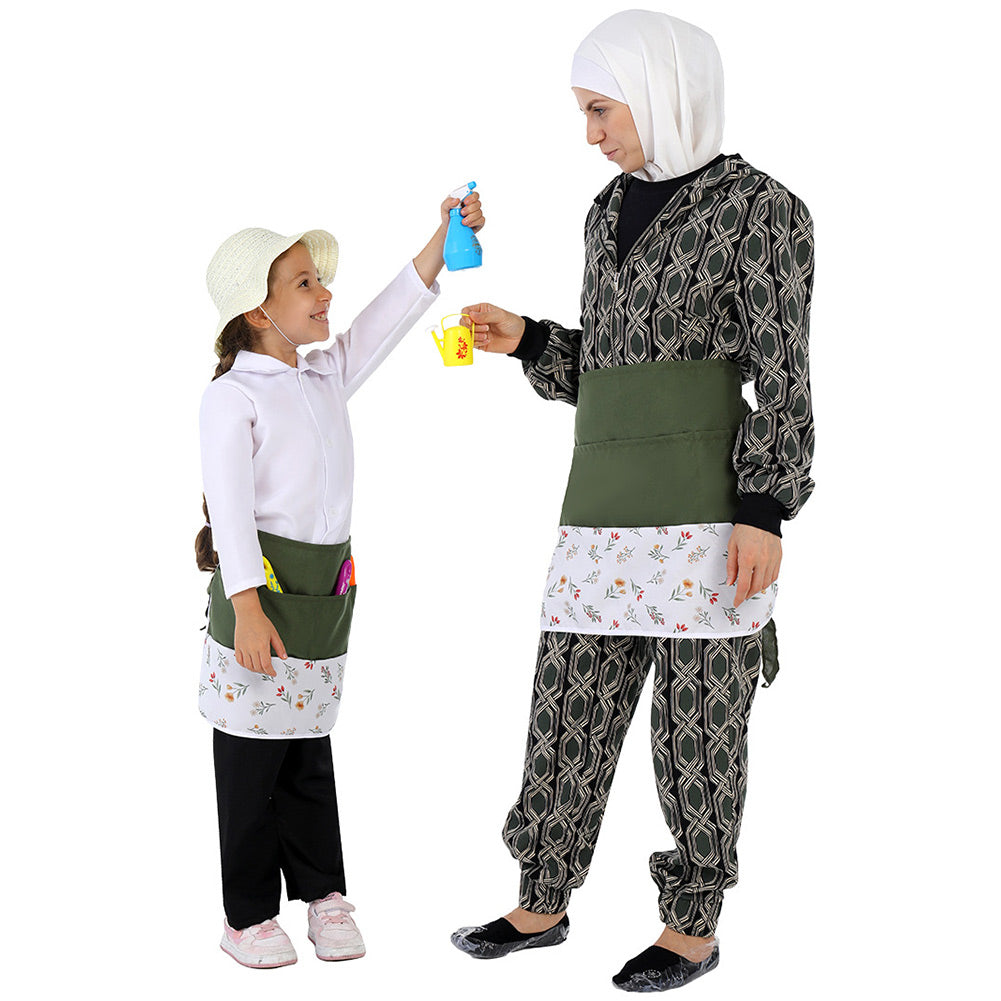 Kindergarten pastorale Stil Cosplay Kostüm Outfits Halloween Karneval Anzug Hut Prop Kostüm Leistung Lätzchen